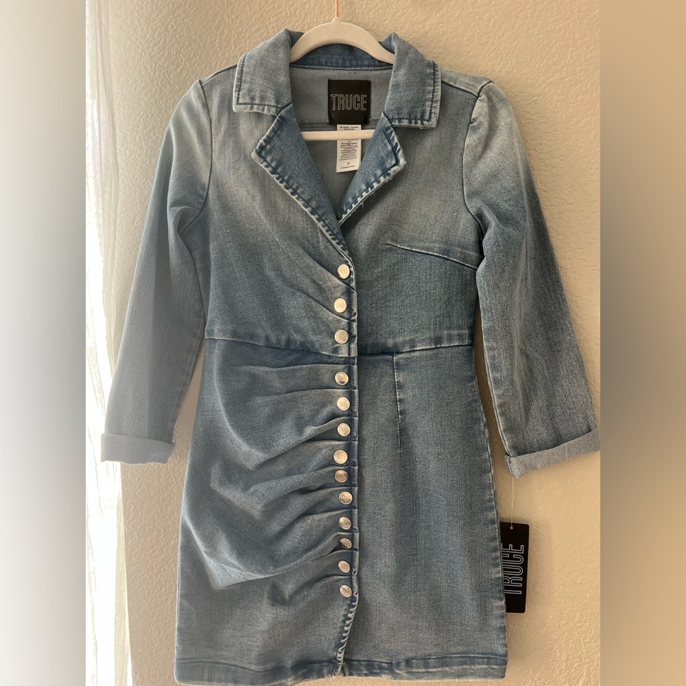 Denim Button-Up Dress